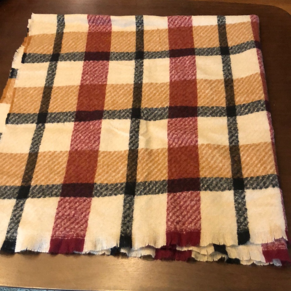 Plaid Blanket Scarf